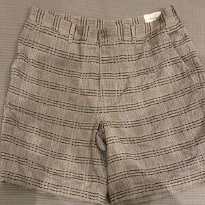 Billy Reid Striped Women Shorts - Gray and Tan